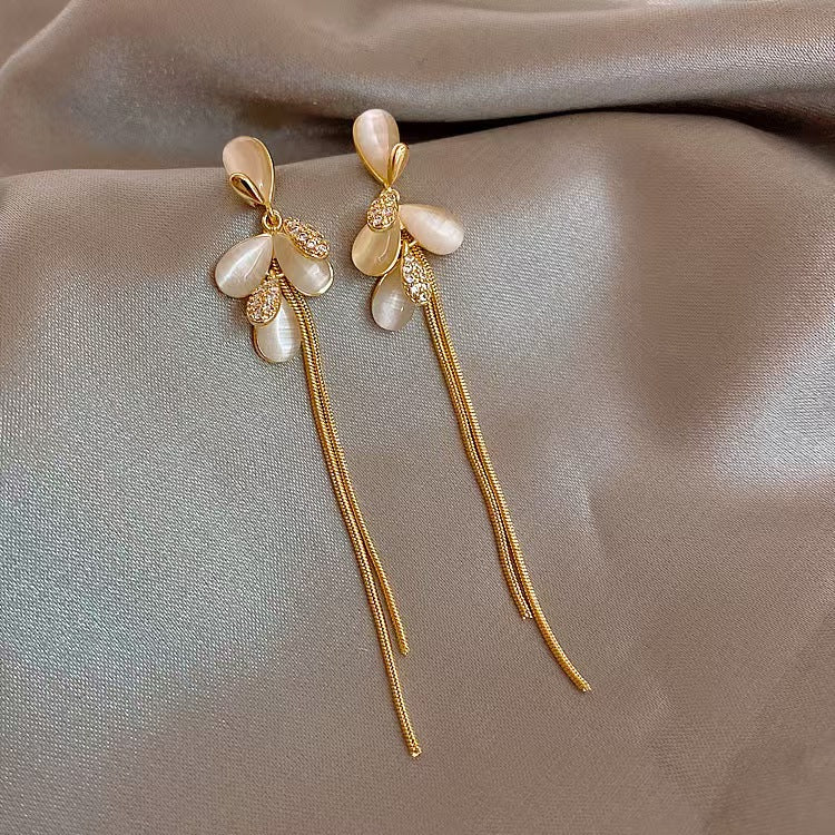 Luxury Square Star Mother of Pearl Dangle Earrings